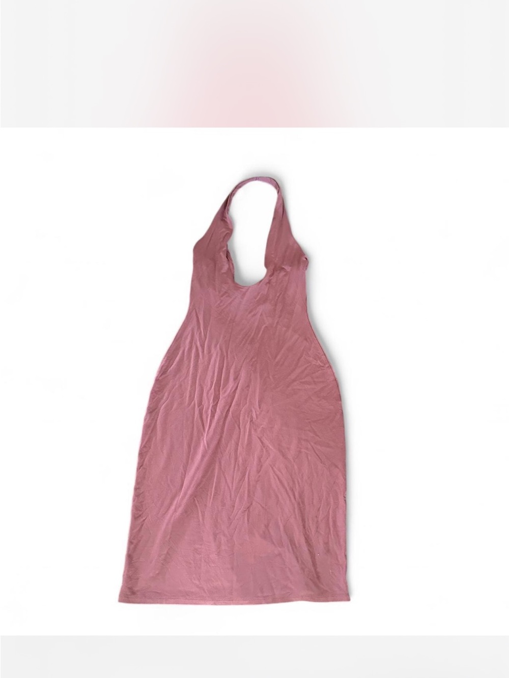 SKIMS SMOOTH LOUNGE MIDI HALTER DRESS